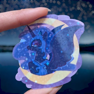 Nightmare Moon Borderless Vinyl Sticker