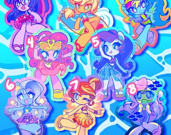 Equestria Summer Vinyl Stickers