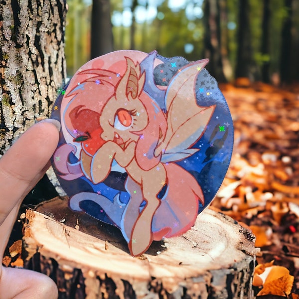 Flutterbat Borderless Vinyl Sticker