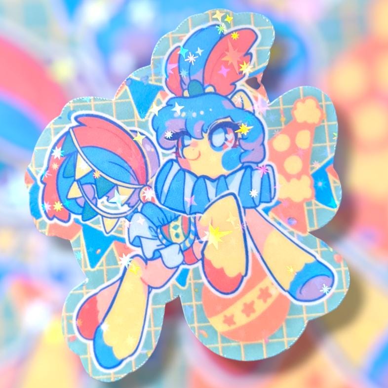 Clowncore Clowncore Pony Sticker, Circus Aesthetic, 3 Inch Vinyl - Etsy