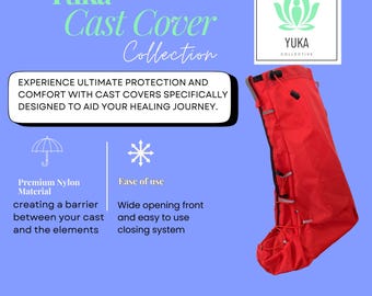Adult Medium Weatherproof Cast Cover: Durable, Comfortable Protection to Keep Casts Dry and Safe in Snowy Conditions. Adjustable and Slip on