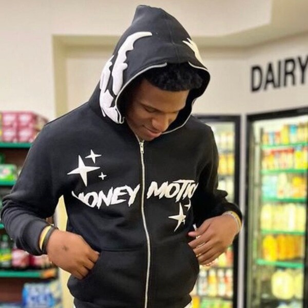 Puff Print Hoodie Etsy