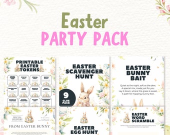 Printable Easter Party Templates, Easter Games for Family, Easter Classroom Activities for Kids, Lawn games, indoor games, Sunday funday