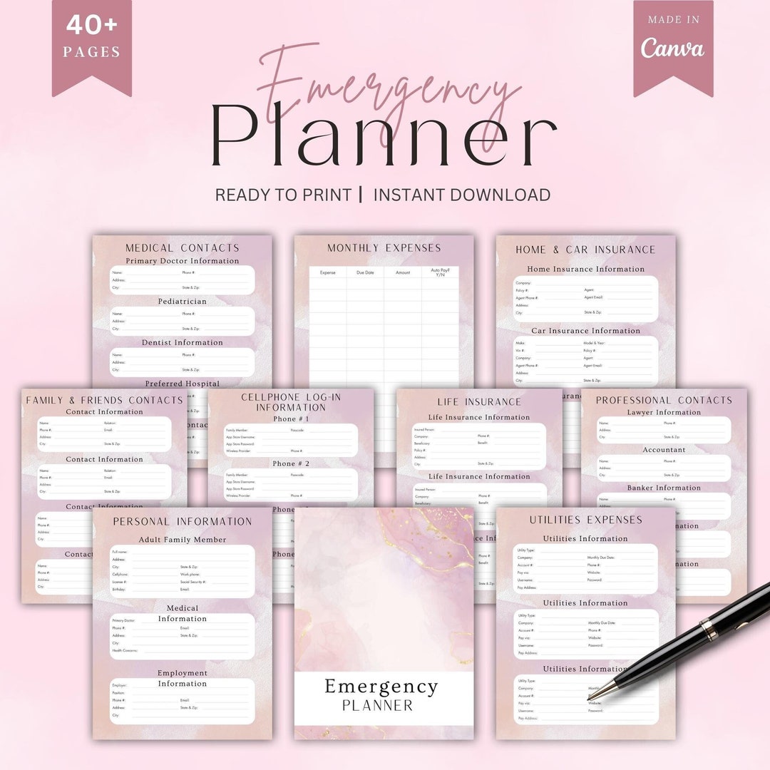 Emergency Planner, Just in Case of Emergency, What If Planning, End of ...