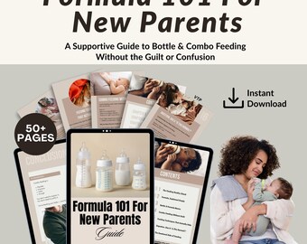 Formula 101 Guide Printable First Time Parents Tips Newborn Combo Feeding Digital Download New Mom & Baby postpartum doula
