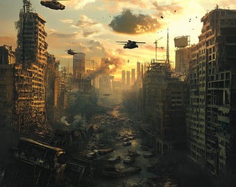 Midjourney Post-Apocalyptic Worlds 100 Prompts