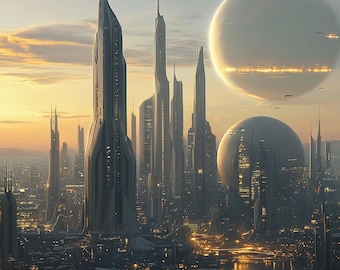 Midjourney Future Cities 100 Prompts