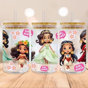 Filipina PNG Filipino Princess Art, Philippines PNG, Pinay Art Filipino Art for 16oz Libbey Glass Wrap Digital Download, Asian Princess PNG