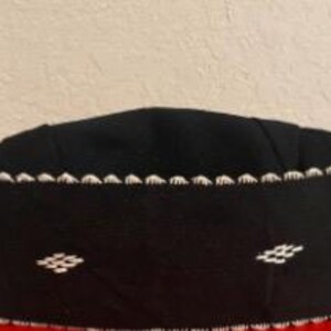 Aso oke Fila, Men hat, men cap wedding attire quality Hand woven Aso Oke cap image 10