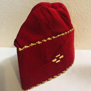 Aso oke Fila, Men hat, men cap wedding attire quality Hand woven Aso Oke cap image 5