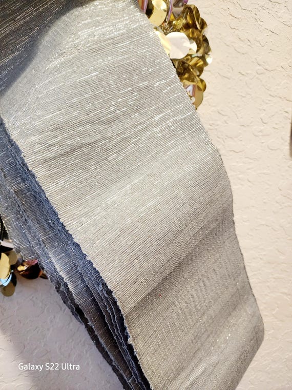 sliver shinning mix Aso oke headtie wrap for special occasions