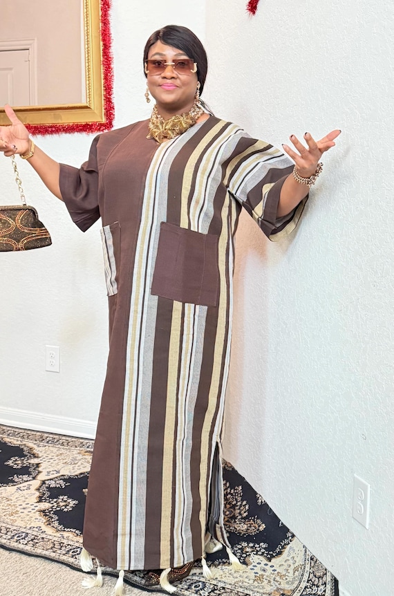 Boubou dress, Aso oke dress for women