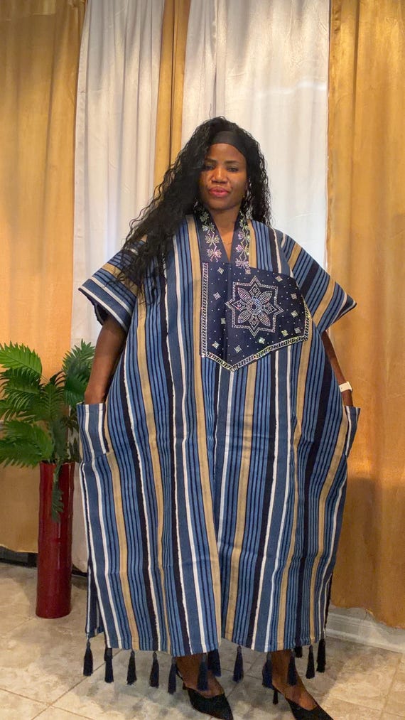 Boubou dress Aso oke dress