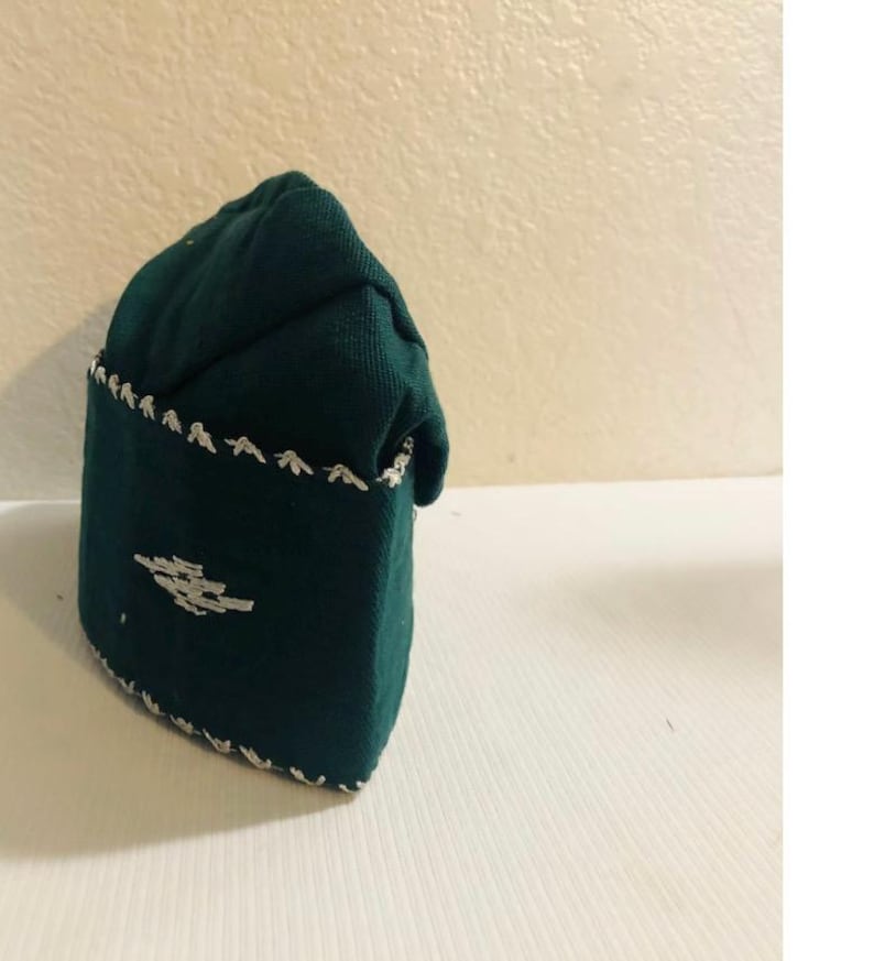 Aso oke Fila, Men hat, men cap wedding attire quality Hand woven Aso Oke cap image 3