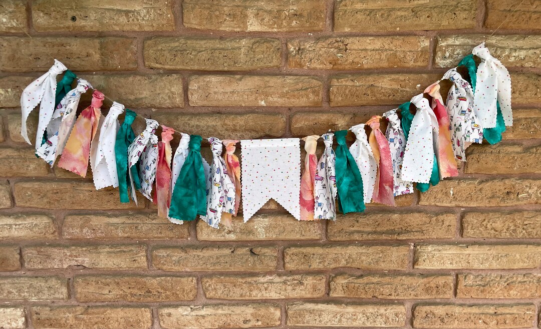 Ready to Ship Llama Highchair Banner, Rag Tie Banner, Cloth Banner - Etsy