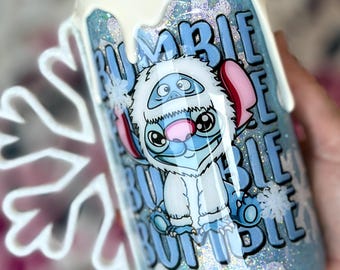 Custom StITch 16oz Tumbler, Snowflake Handle