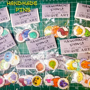 Hand-Drawn Pin Set – Limited-Edition Pins (3 Pack)