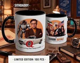 Q — Elon Musk Mug (11, 15oz) | Ceramic White Coffee Mug, Patriot gift | Agent 047: SithDaddy Limited Edition - 100 pcs