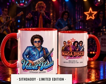 Maga Disco Orchestra Mug - Velvet Vance (11oz) | Ceramic White Coffee Mug, Patriot gift | SithDaddy Limited Edition - 100 pcs