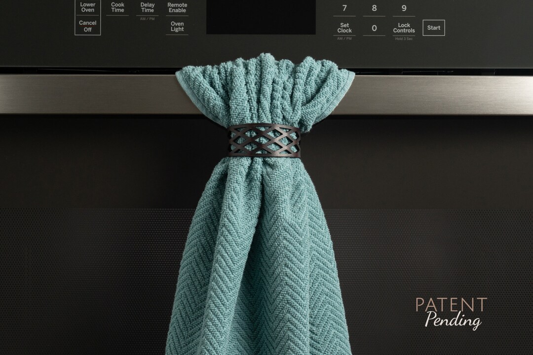 Towel Ties Decorative Leather Band, Keep Hand Towels in Place, Perfect ...
