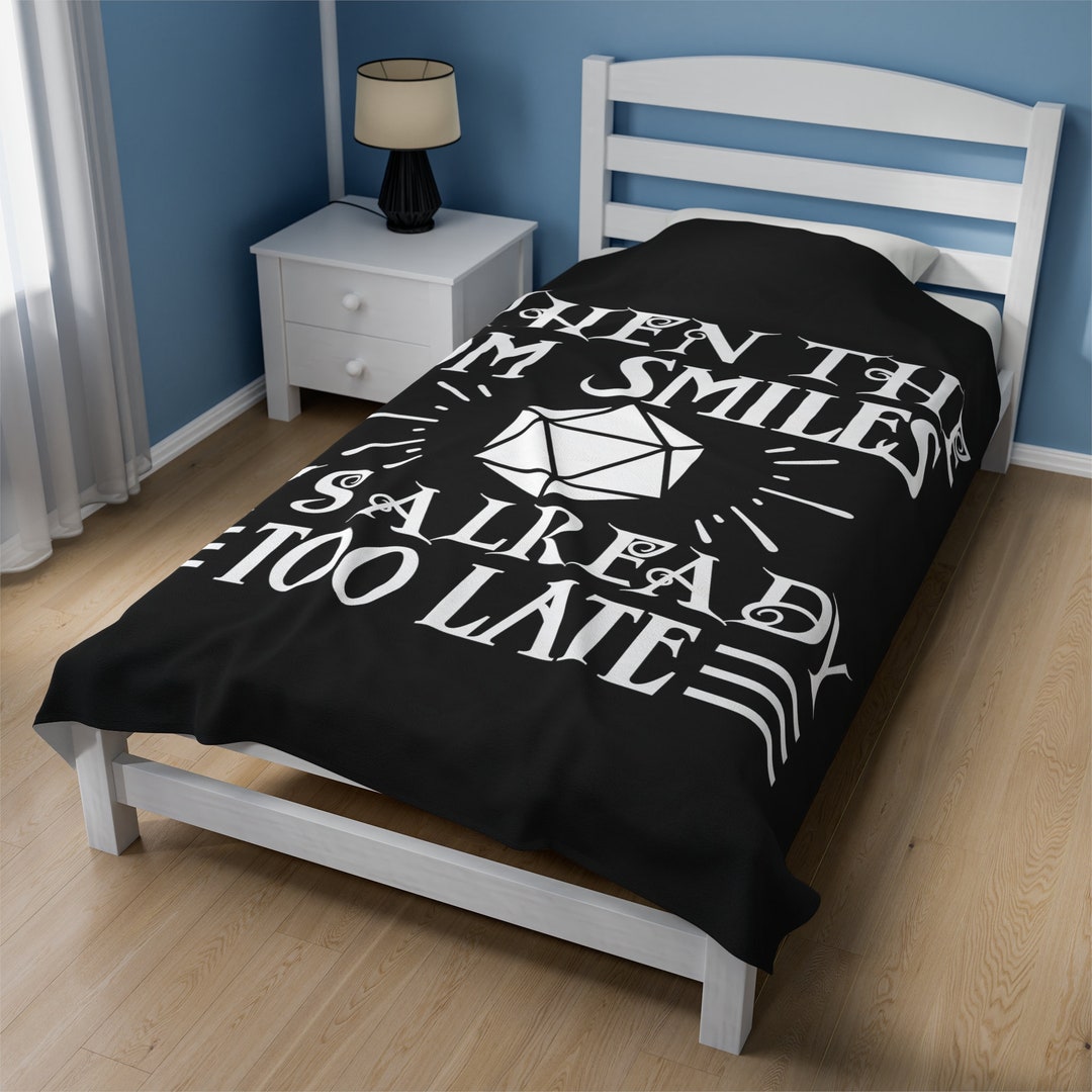 Dnd Blanket Dungeons and Dragons Blanket DND Throw Blanket Etsy