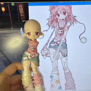 Chibi • Figure Commission, Handmade Personalized Figurine Commissions from Drawings, Unique Gifts, Transform Artwork, Custom Anime Manga