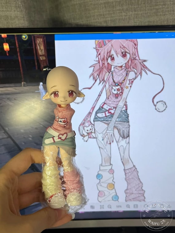 Chibi • Figure Commission, Handmade Personalized Figurine Commissions from Drawings, Unique Gifts, Transform Artwork, Custom Anime Manga