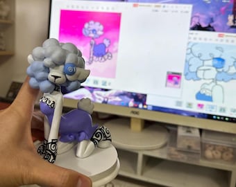 Chibi • Figure Commission, Handmade Personalize Figurine from Drawing, 2D to 3D, OC Character from my customer's daughter, Custom Commission