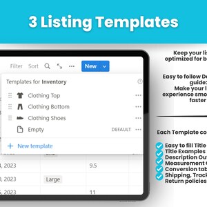 E-commerce Inventory Management System - Notion Template - List Tracker ...
