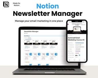 Notion ニュースレター マネージャー | メール自動化ワークフロー | メール マーケティング プランナー