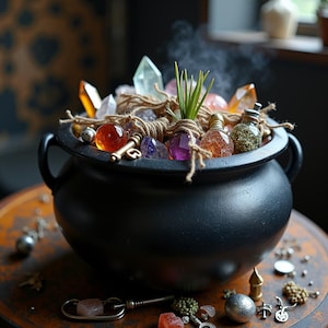 Spooky Witch cauldron mystery confetti scoop