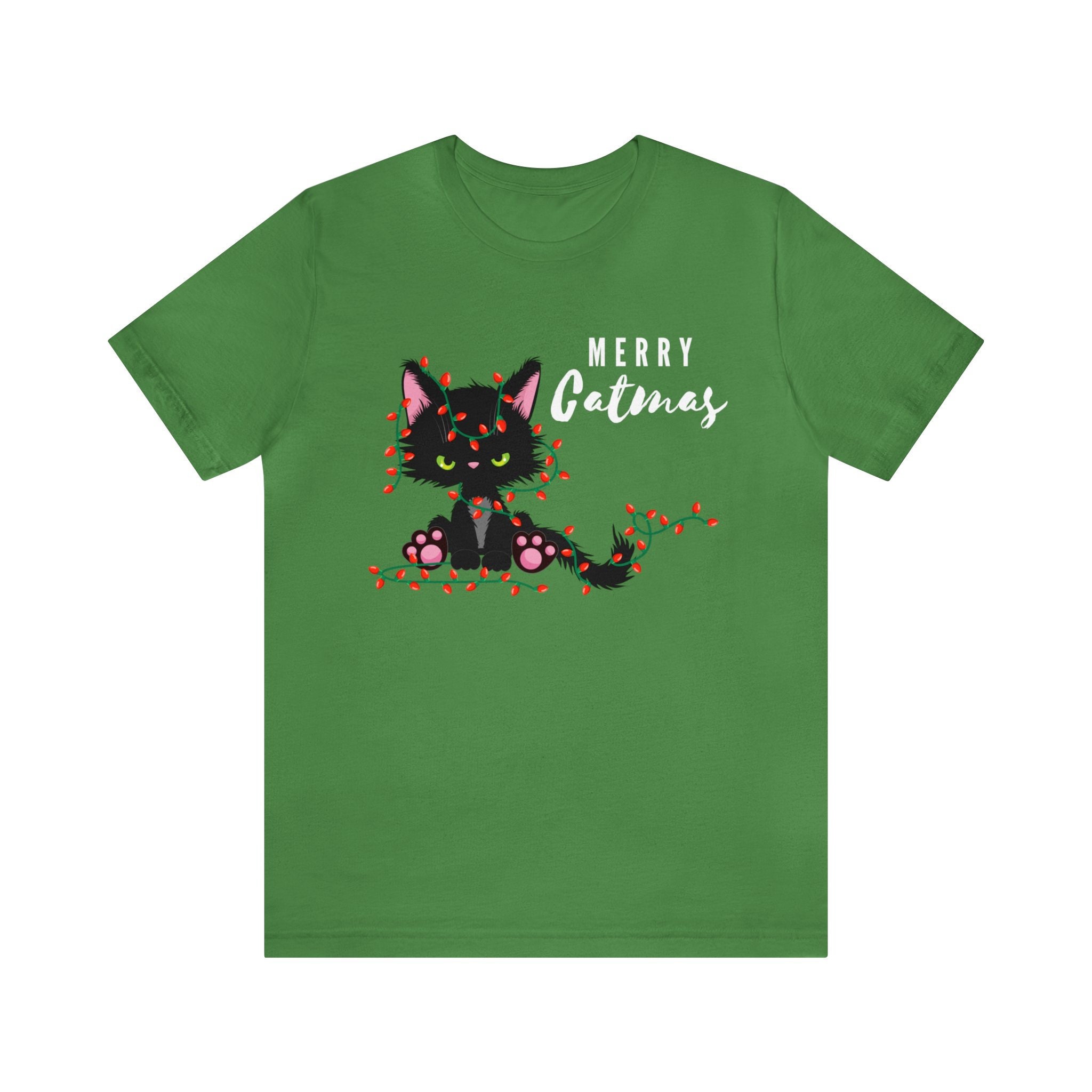 Merry Catmas Christmas Shirt for Womens, Christmas Cat Shirt, Happy