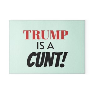 Lustiges Glas Schneidebrett für Köche, Humorvolles Küchen Geschenk, Politisches Küchen Dekor, Einzigartiges Housewarming Geschenk, Küchen Zubehör