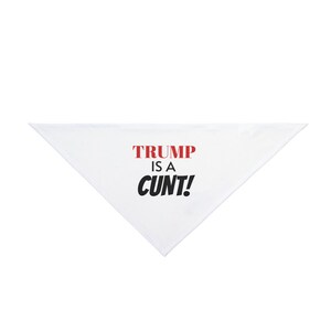 Funny Pet Bandana for Political Humor, Dog Apparel, Cat Fashion, Unique Gifts for Pet Lovers, Funny Bandana