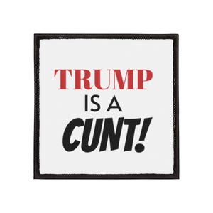 Political Iron-On Patch - Bold Statement for Jackets, Backpacks, and Hats, Perfect for Protest, Humor, or Gift