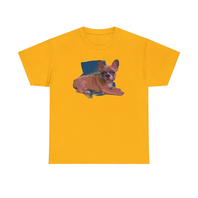 Cute Brown Fawn French Bulldog Shirt image 4