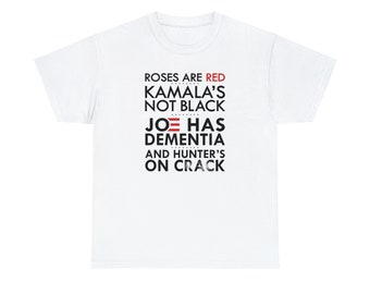 Roses are Red - Biden and Kamala - Inspirational Poetic Tee - Show Your Support