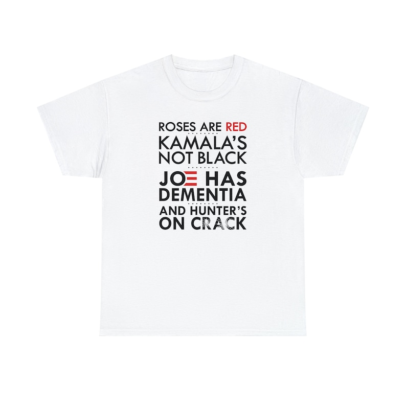 Roses are Red Biden and Kamala Inspirational Poetic Tee Show Your Support image 1
