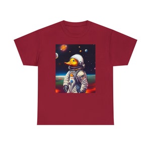 Space Duck Tee Quack-tastic Cosmic Adventure Unleash the Quirkiness image 2