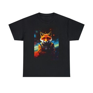 Space Fox Tee Galactic Explorer with a Foxy Twist Unleash the Stellar Charm image 2