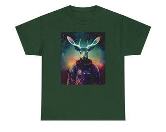 Space Deer Shirt - Begin aan een reis met een stellair gewei met ons "Space Deer Tee"!