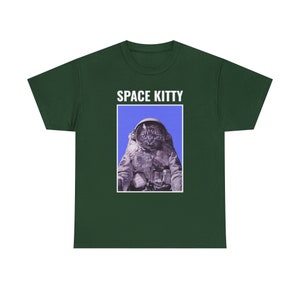 Space Kitty Astronaut Tee Cosmic Adventures with a Feline Twist Purrfectly Stellar image 3