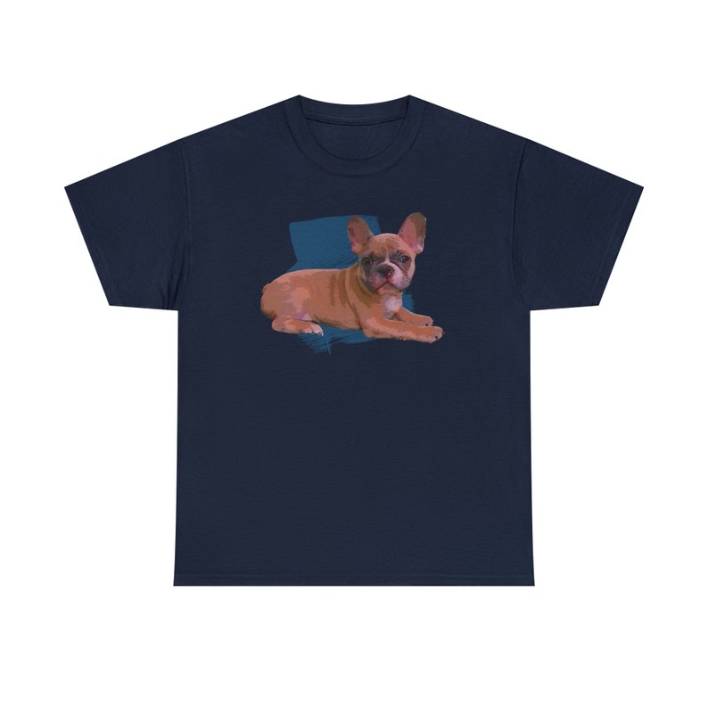 Cute Brown Fawn French Bulldog Shirt image 9