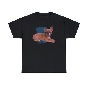 Cute Brown Fawn French Bulldog Shirt image 3