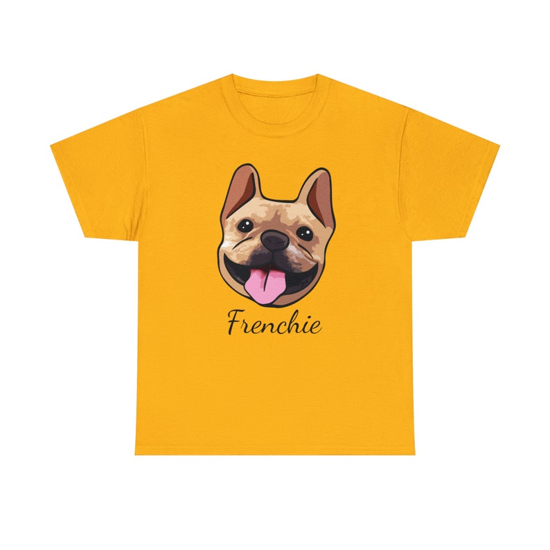 Golden Brown French Bulldog Face Shirt image 3