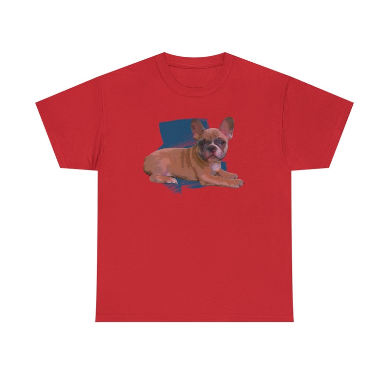 Cute Brown Fawn French Bulldog Shirt image 10