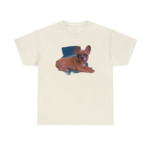 Cute Brown Fawn French Bulldog Shirt image 8