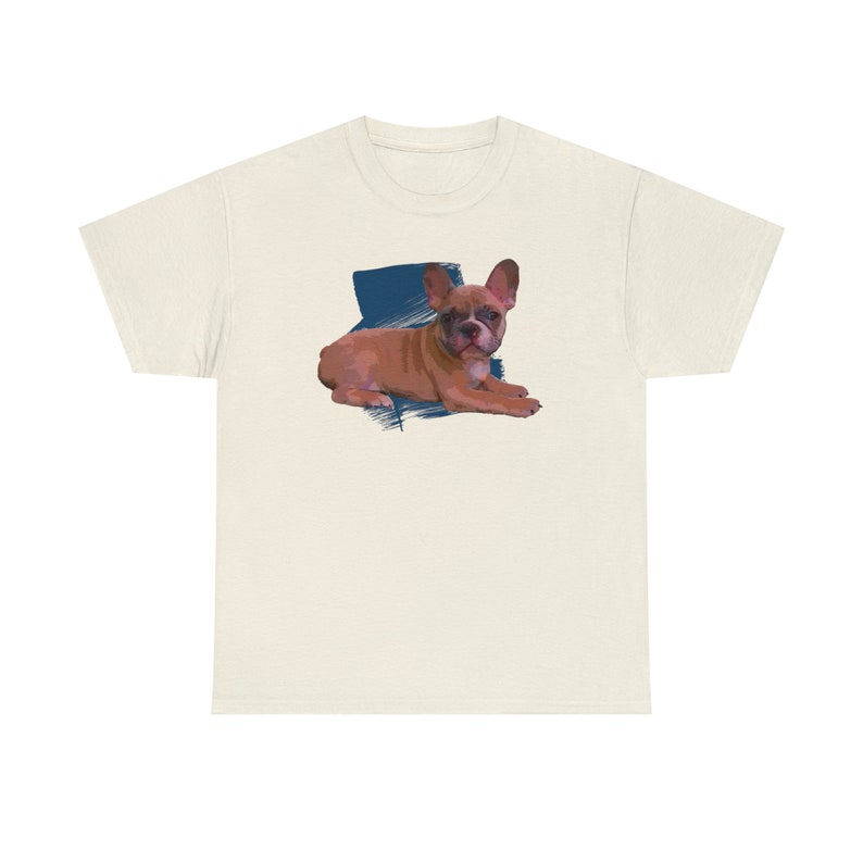 Cute Brown Fawn French Bulldog Shirt image 8