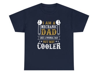 Mechanic Dad Shirt - Celebrate the ultimate fixer with our "Mechanic Dad Tee"!