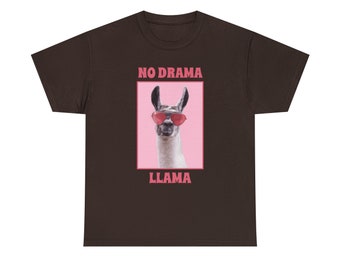 No Drama Llama Tee - Embrace Positivity and Playfulness - Keep the Llama Vibes Calm